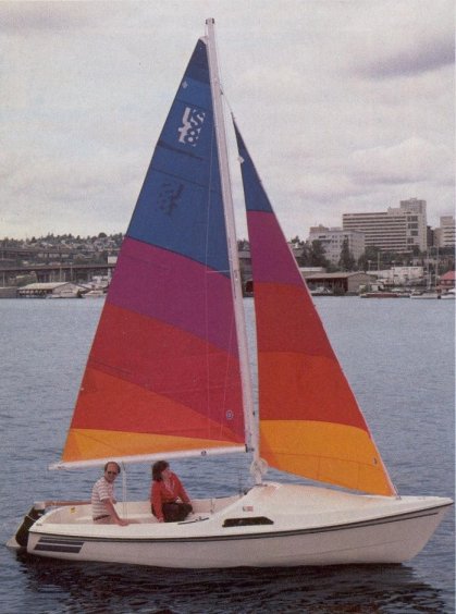 Us 18 sailboat under sail