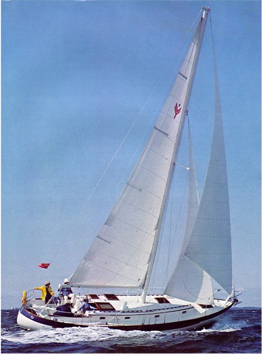 Valiant 40 101 199 sailboat under sail