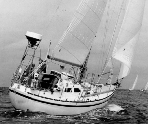 Tayana vancouver 42 sailboat under sail