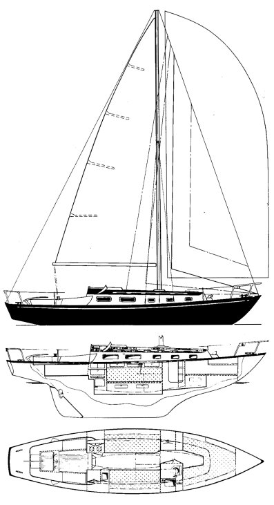 Vindo 30 sailboat under sail