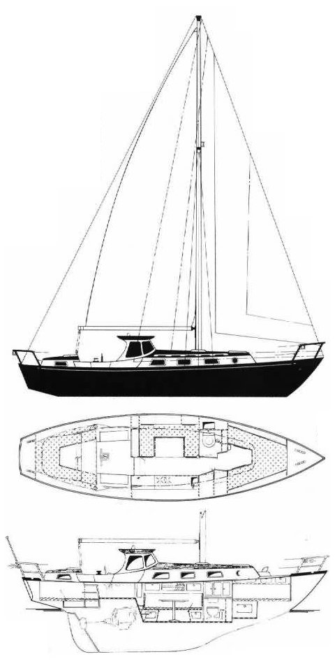 Vindo 50 ms sailboat under sail