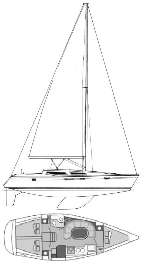Voyage 112 jeanneau sailboat under sail