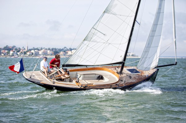 Cape cod rosewest sailboat under sail
