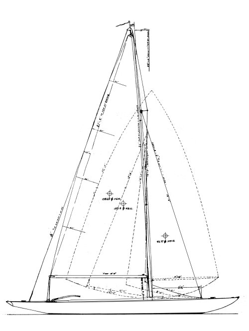 Waloon lake 17 sailboat under sail
