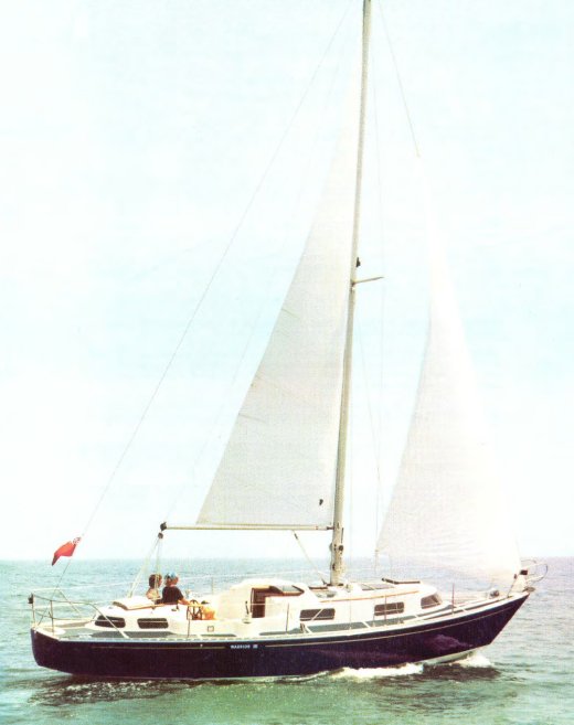 Warrior iii primrose sailboat under sail