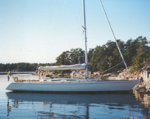 Wasa atlantic 51 sailboat under sail