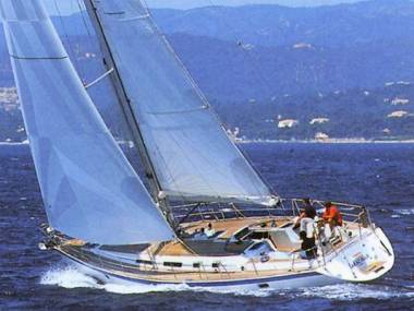 Centurion 48s wauquiez sailboat under sail