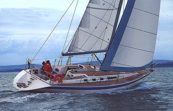 Centurion 41s sailboat under sail