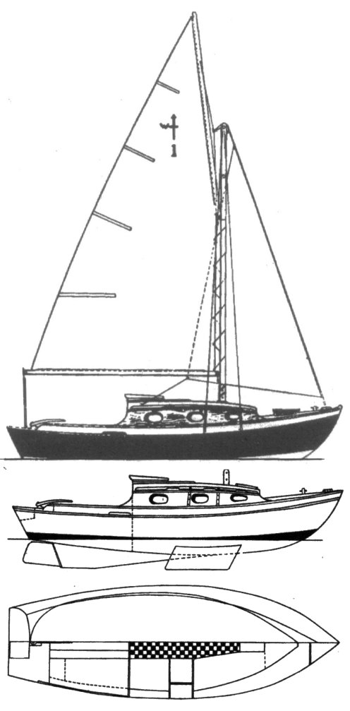 Westcoaster 20 sailboat under sail