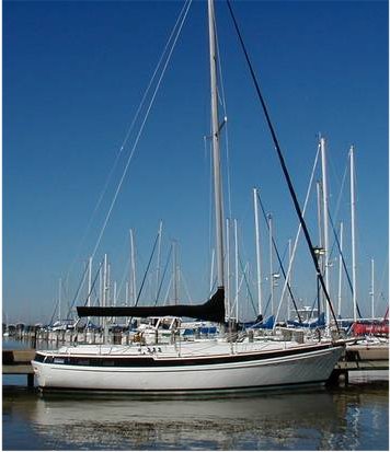 West indies 38 morgan sailboat under sail
