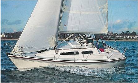 Regatta 260 westerly sailboat under sail