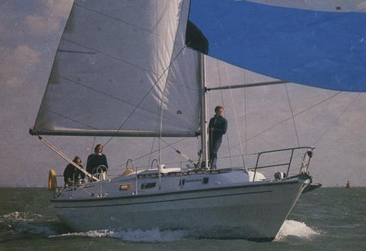 Discus 33 westerly sailboat under sail