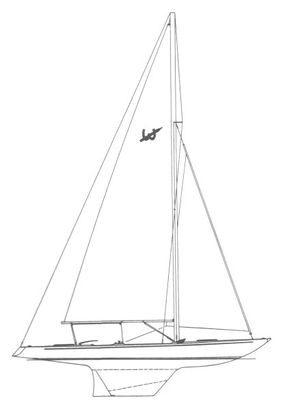 Westphal one design sailboat under sail