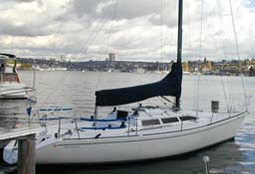 Wilderness 40 sailboat under sail