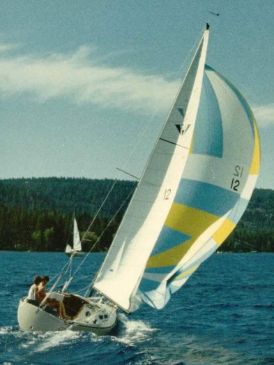 Wilderness 21 sailboat under sail