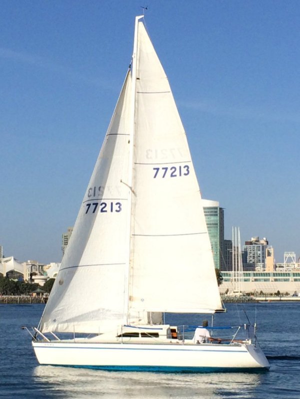 Wilderness 30sx sailboat under sail