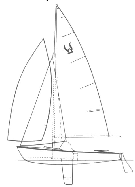 Wildfire sailboat under sail