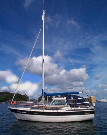 Winga 78 sailboat under sail