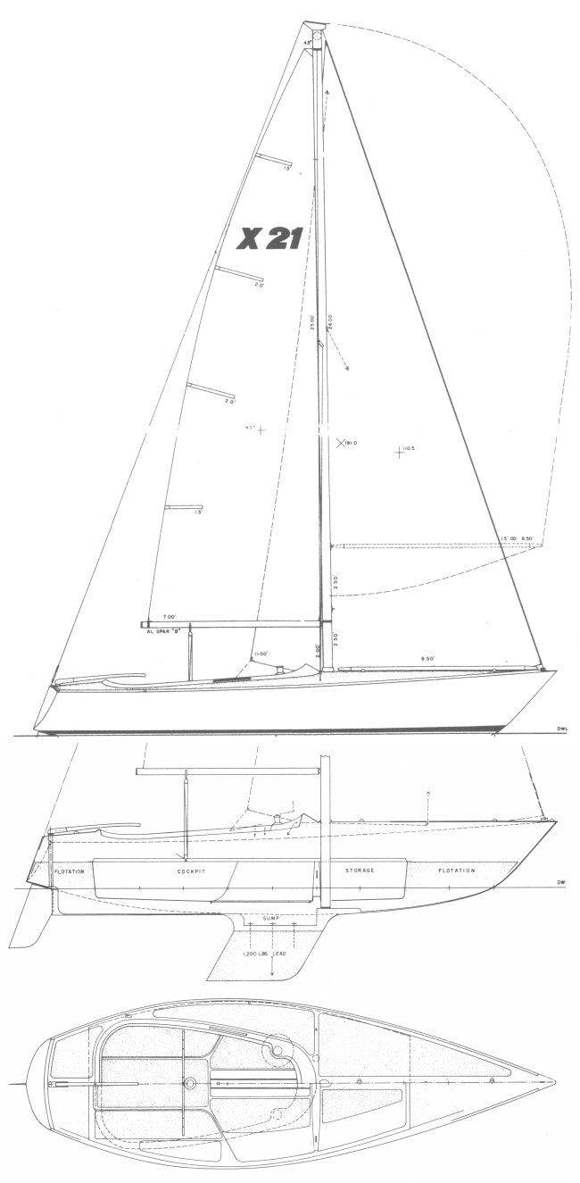 X 21norton mh sailboat under sail
