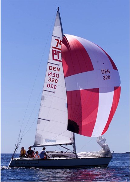 X 79 sailboat under sail