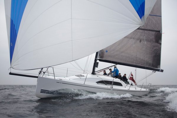 Xp 33 sailboat under sail