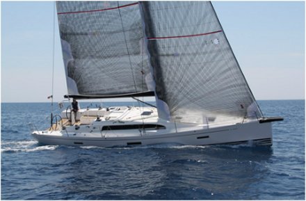 Xp 44 sailboat under sail