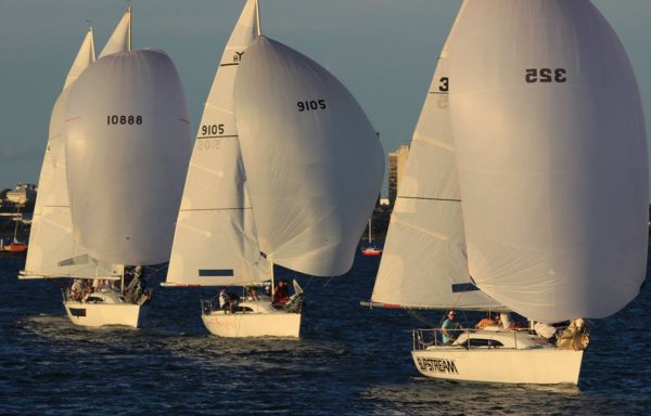Young 88 sailboat under sail